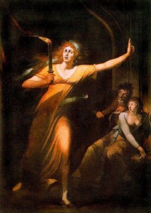 Johann Fussli, Płomienna Lady Makbet, 1784
